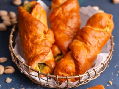 BEZGLUTENOWY Rogalik z Pistacją 120g